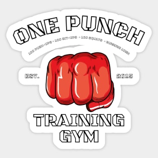 One punch, Training gym! Sticker